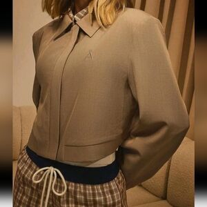 Women's Autumn Letter Embroidered Short Casual Jacket